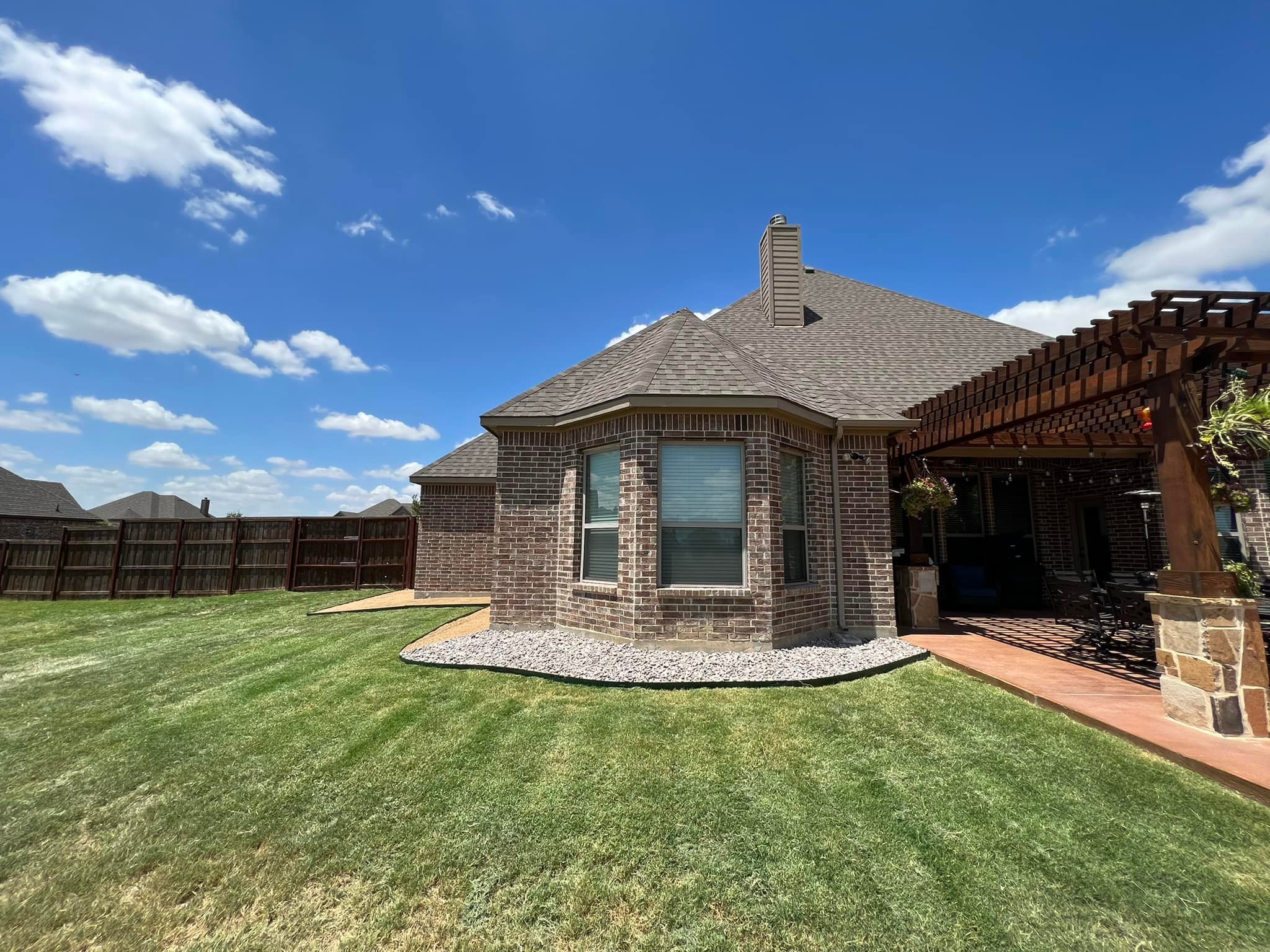 French drain installation